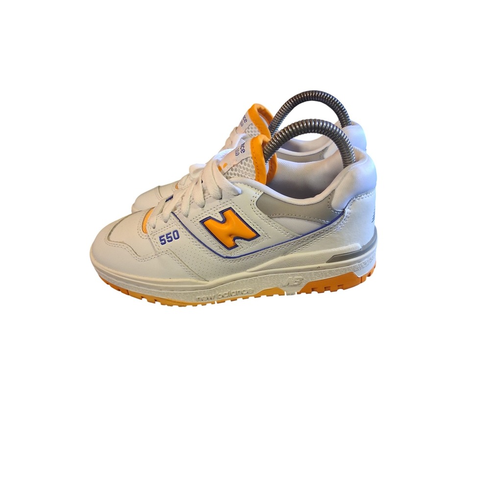 New Balance 550 White Orange Royal Blue BB550WTO Mens Size 5 Sneaker Low Top